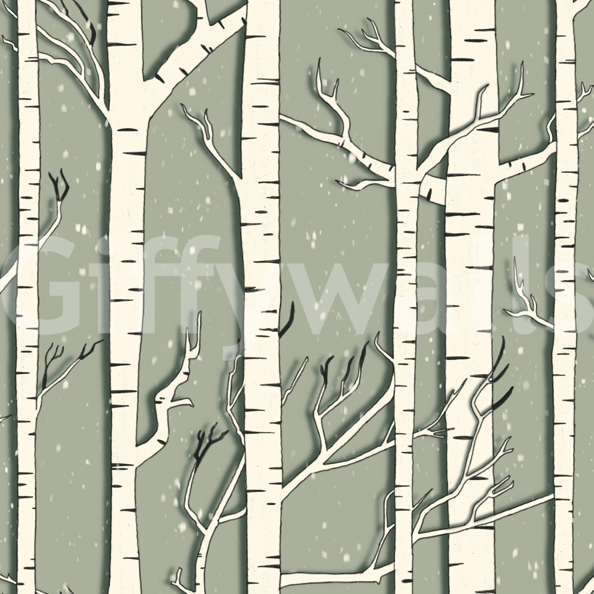 A high-quality minimalist tree wall mural for walls.