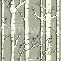 A high-quality minimalist tree wall mural for walls.