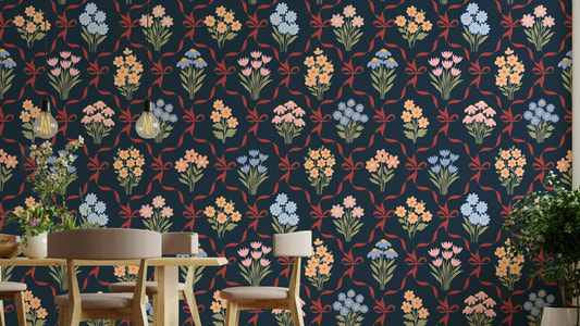 Hand-painted winter flowers for cozy interiors
