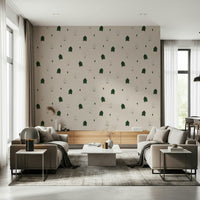Diamond accents Winter Forest Dreams Wallpaper geometric visual., GD6535