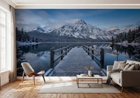 living room area backdrops feel fresh with Winter Serenity wall mural.
GD9541
