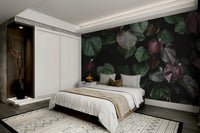 An artistic frozen nature mural for home decor.

