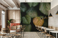 A beautiful modern art wall mural of bare branches.

