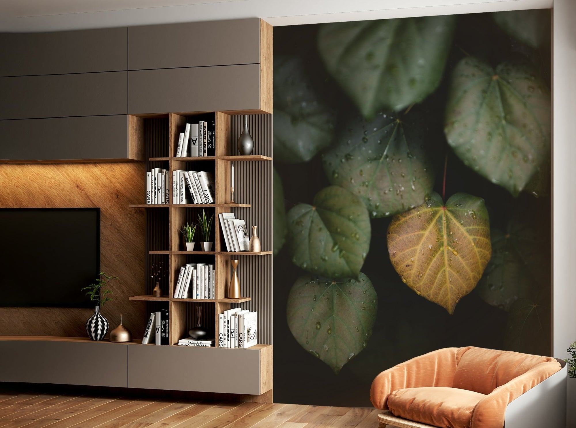 A beautiful serene winter wallpaper mural with subtle light., GD4739