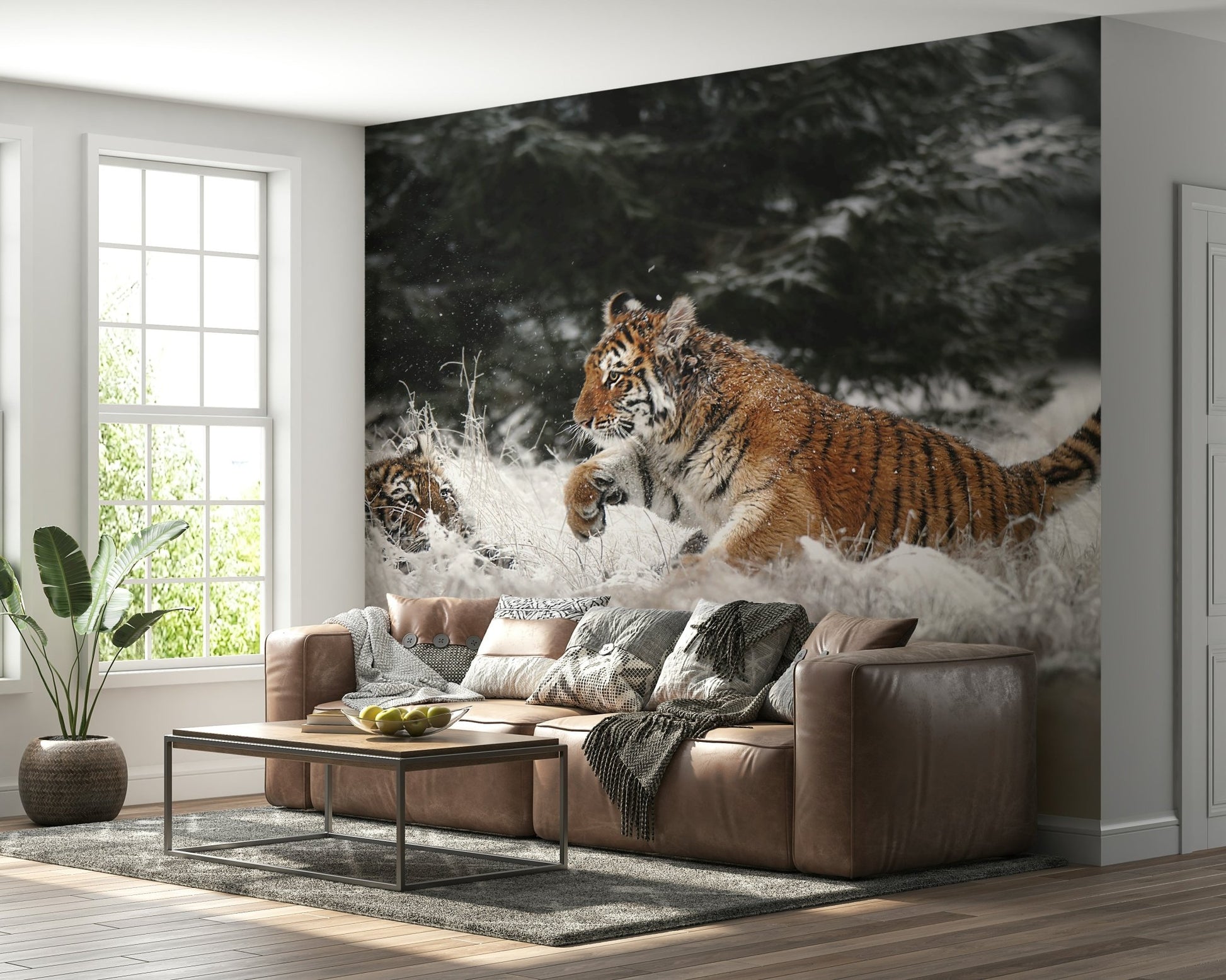 An artistic minimalist form mural for home decor., GD5918