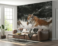 An artistic minimalist form mural for home decor., GD5918