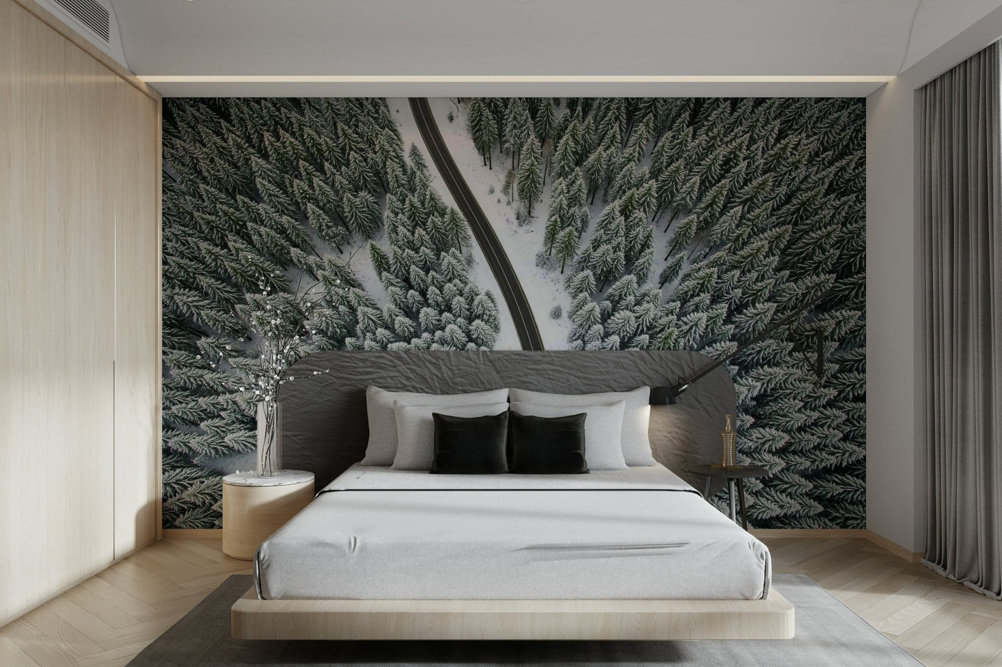 Winter Road Canopy Wall Mural