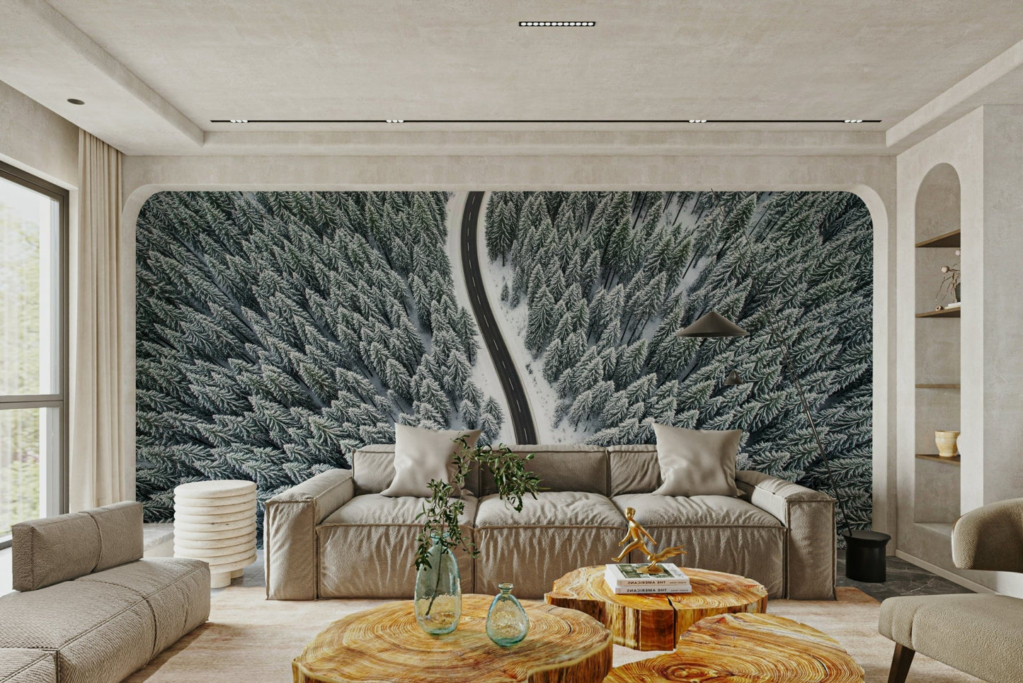 Winter Road Wall Mural