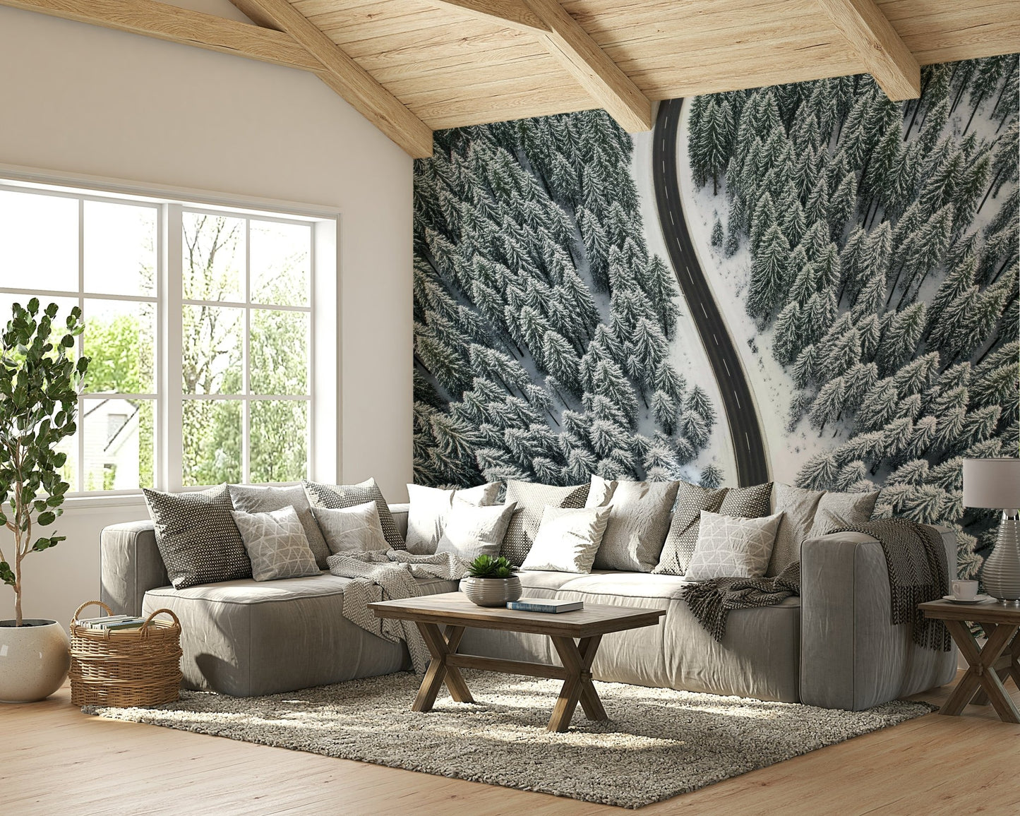 Winter Road Wall Mural