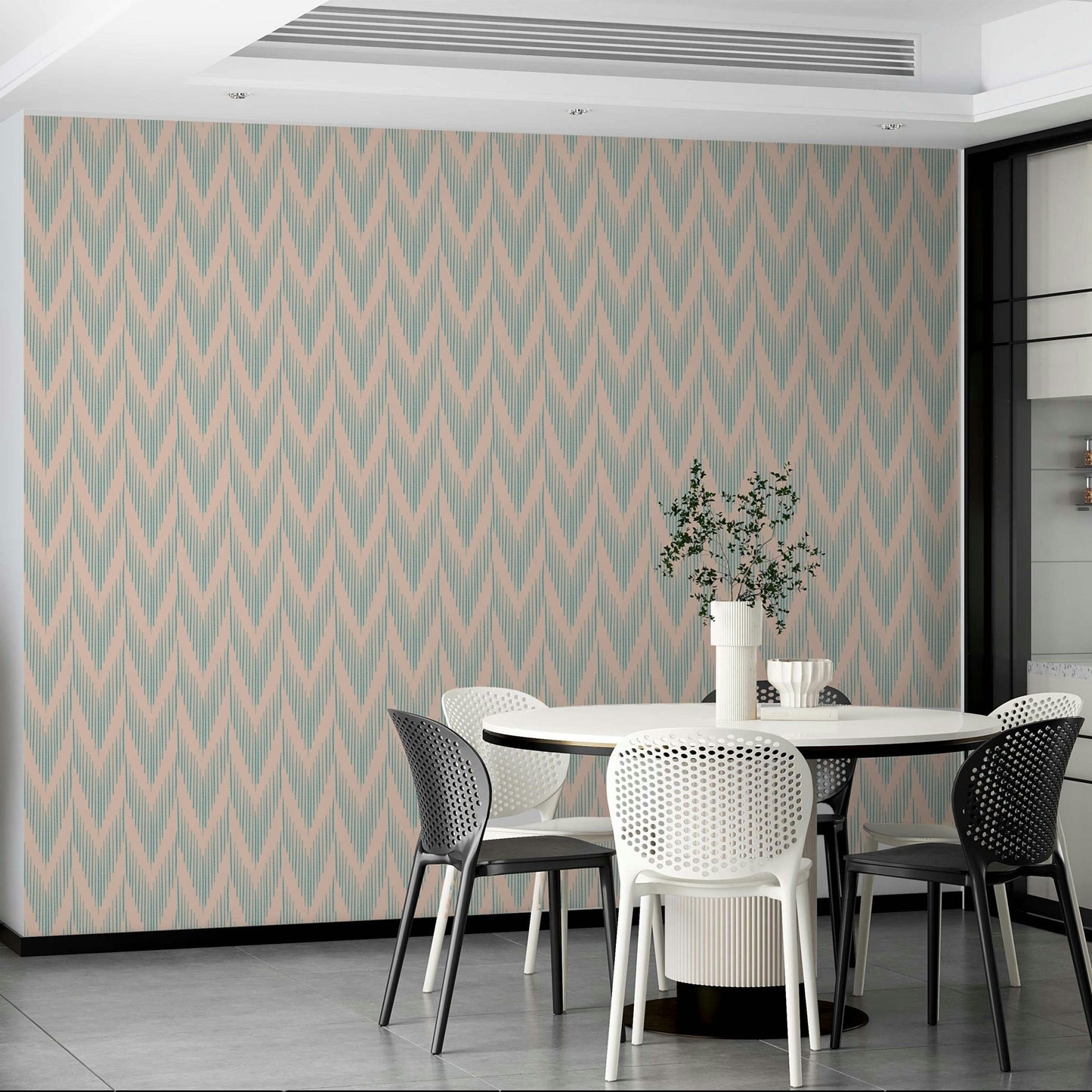 Winter Solstice Damask Wallpaper
