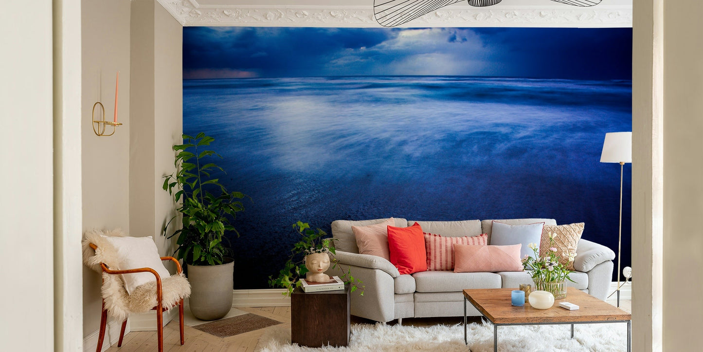 Winter storm over Sidni Ali beach II Wall Mural