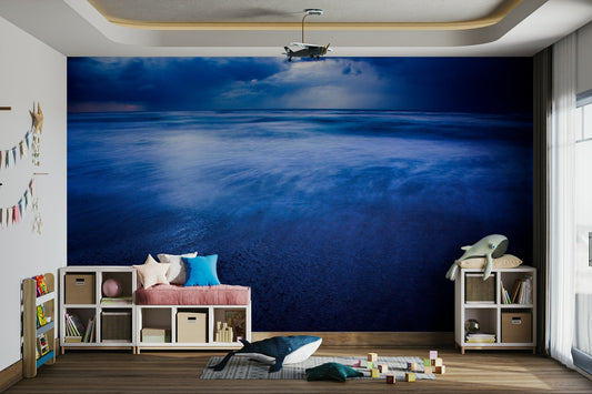 Winter storm over Sidni Ali beach II Wall Mural