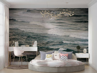 A classic winter ocean wallpaper for walls.

