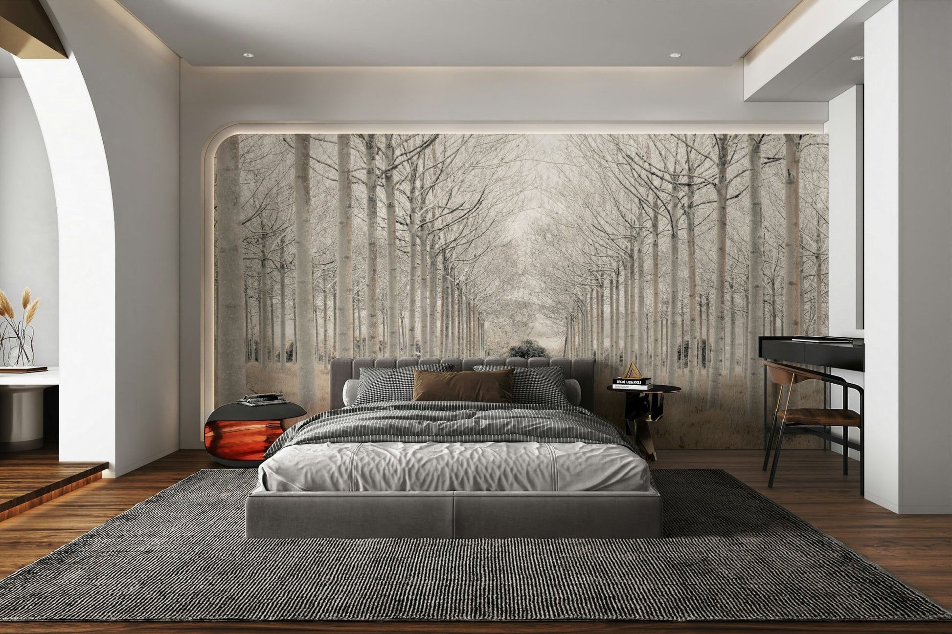 The mood is peaceful and serene.

