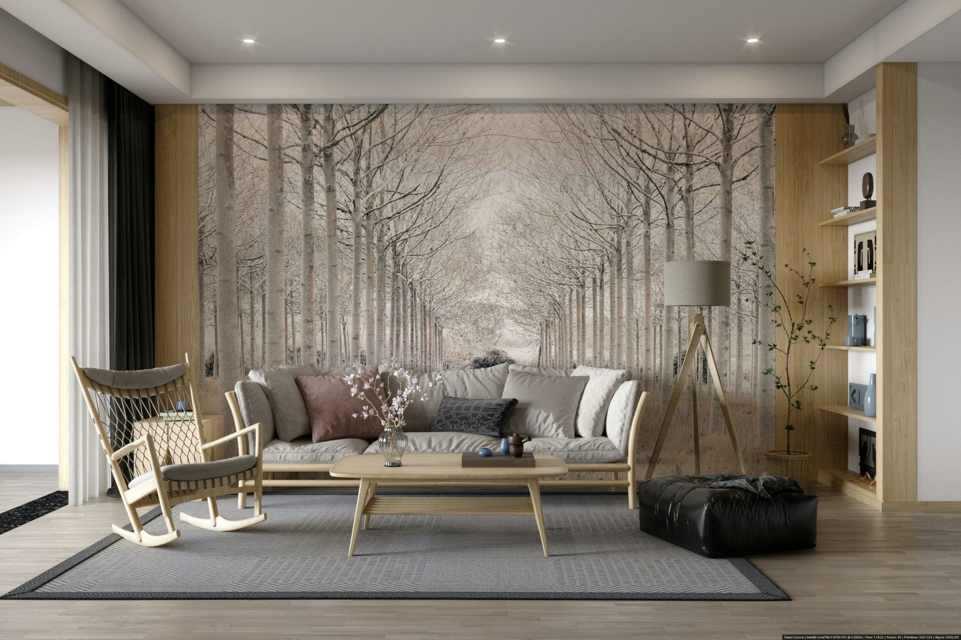 The trees are bare, suggesting winter.

