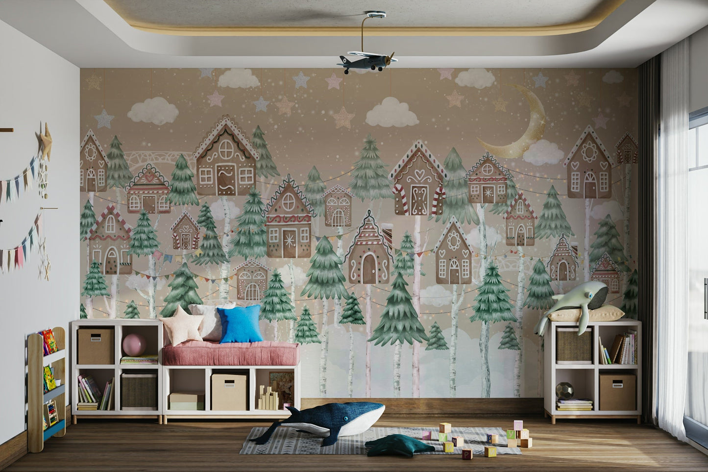 The scene feels quiet and dreamy.

