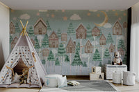 A path winds through the snowy landscape. GD4087

