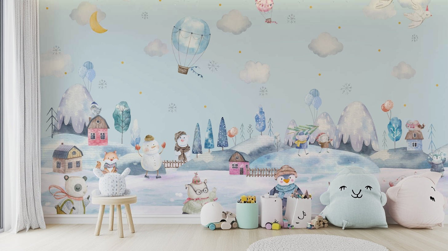 The air feels crisp and fresh.

