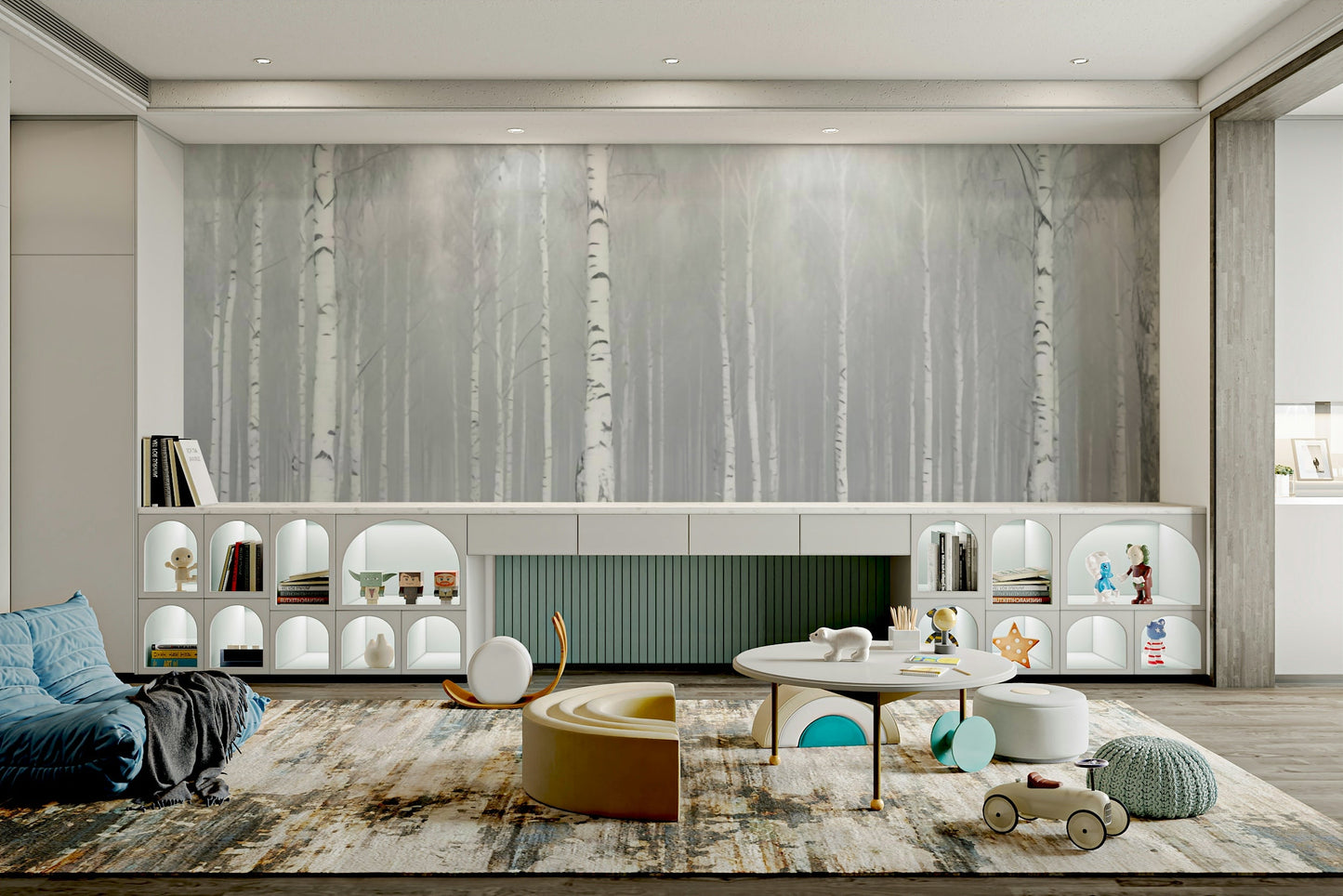 The feeling is one of fresh elegance.

