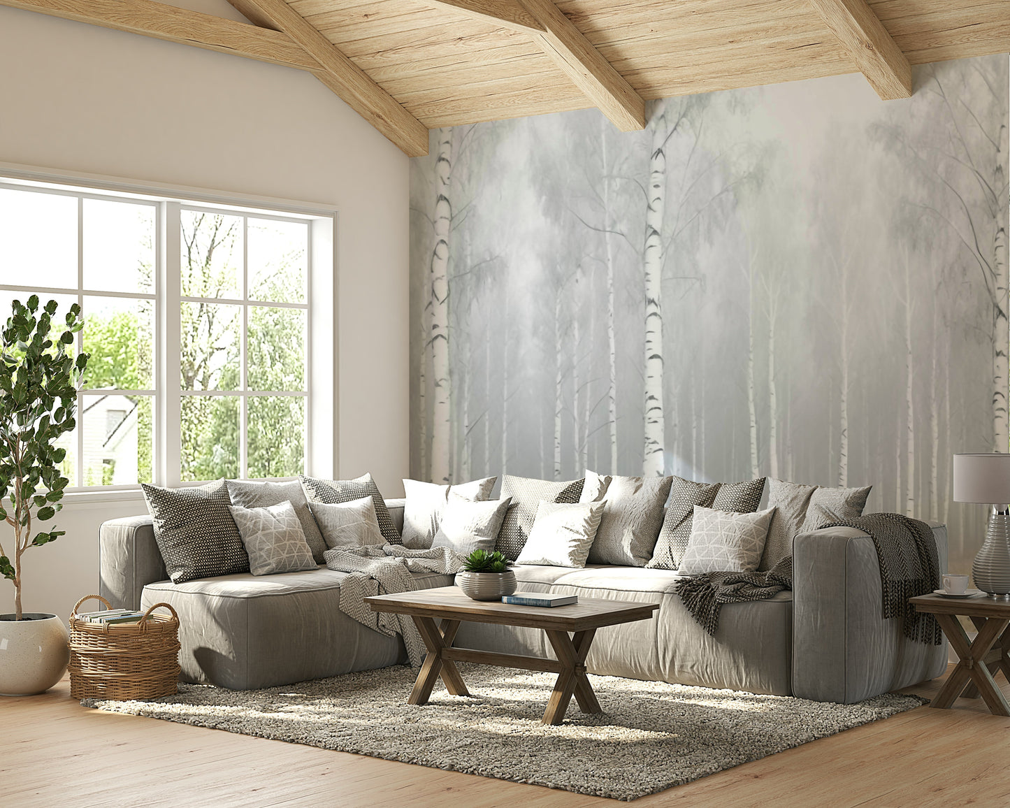 The design gives a feeling of quiet, natural beauty.

