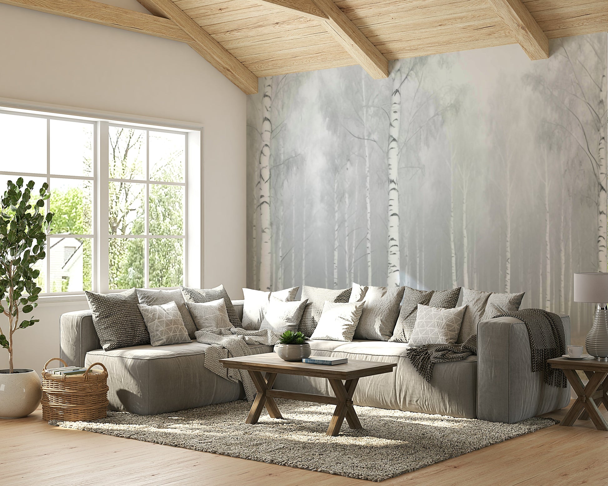 The design gives a feeling of quiet, natural beauty.

