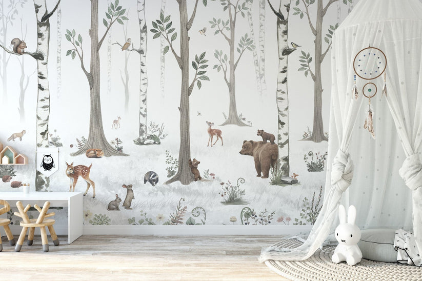 Winter Wonder: Enchanting Mural Captures Woodland Magic