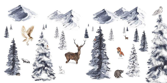 Majestic Winter Wildlife Wall Murals