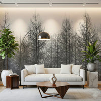 Winter's Edge Wall Mural used as a hallway perspective wallpaper.