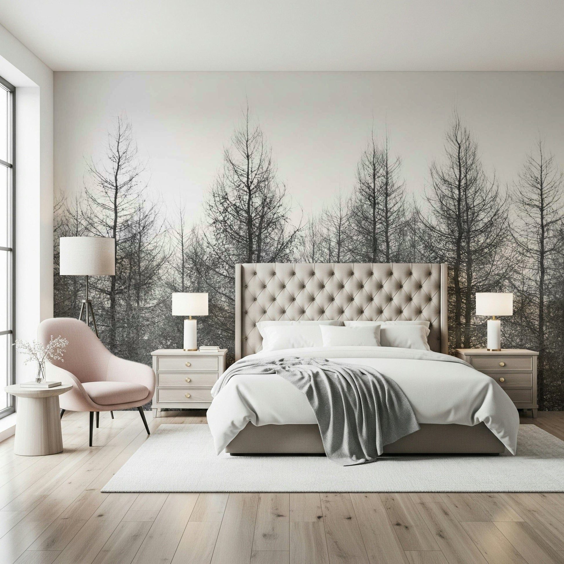 Winter's Edge Wall Mural for a professional reception area wallpaper.