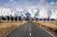 Nature inspired wall mural with a winter path for a peaceful home.