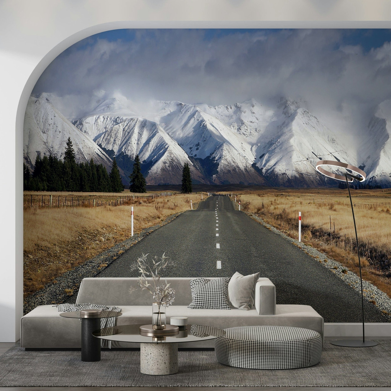 Winter's Road Wall Mural