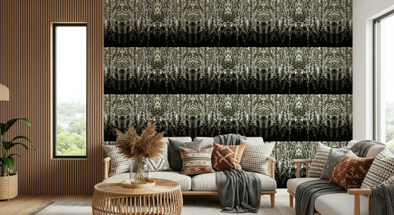 Wisteria Cascade Wallpaper defines a sophisticated sitting room., GD6374