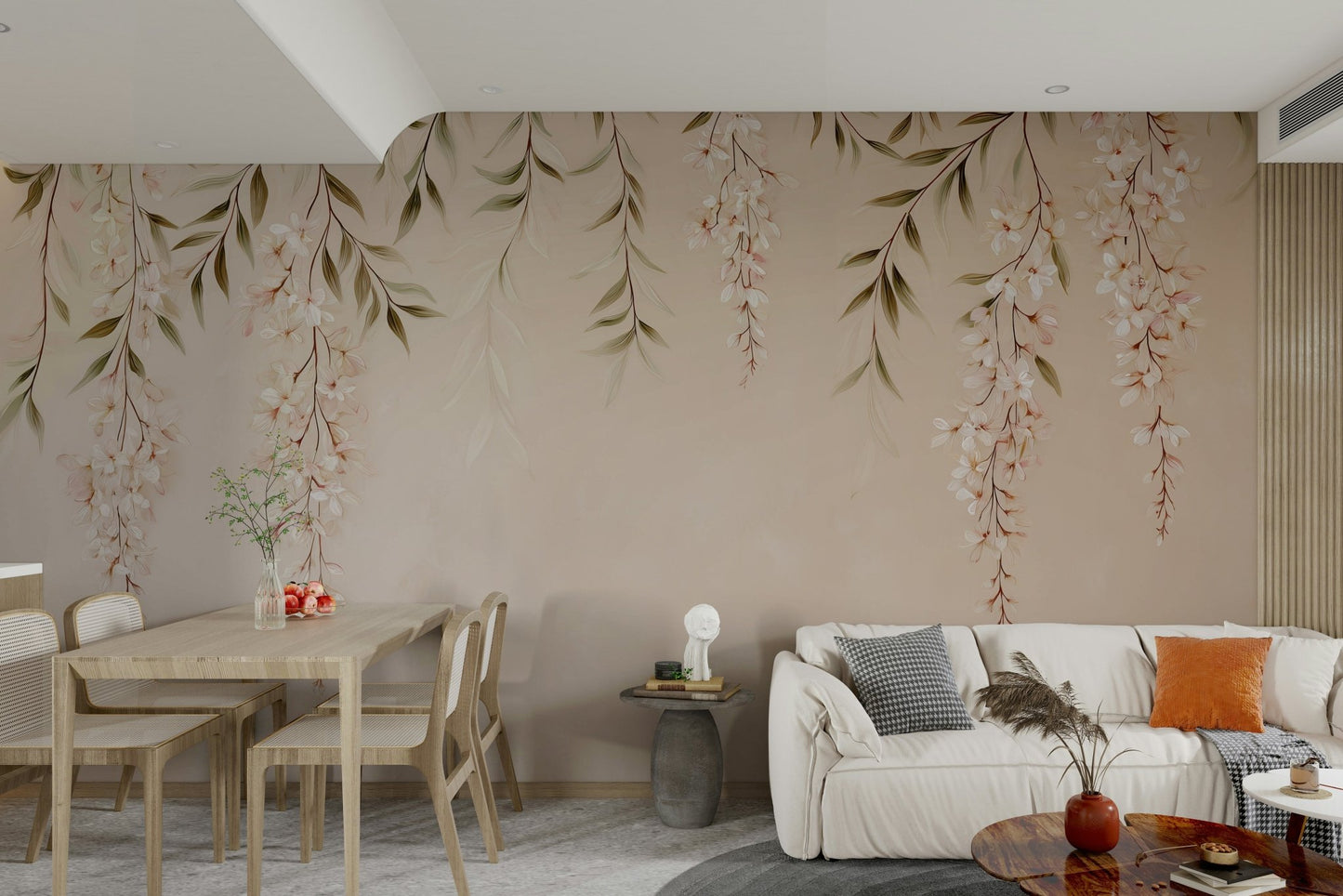 It gives a feeling of calm and inviting beauty.
