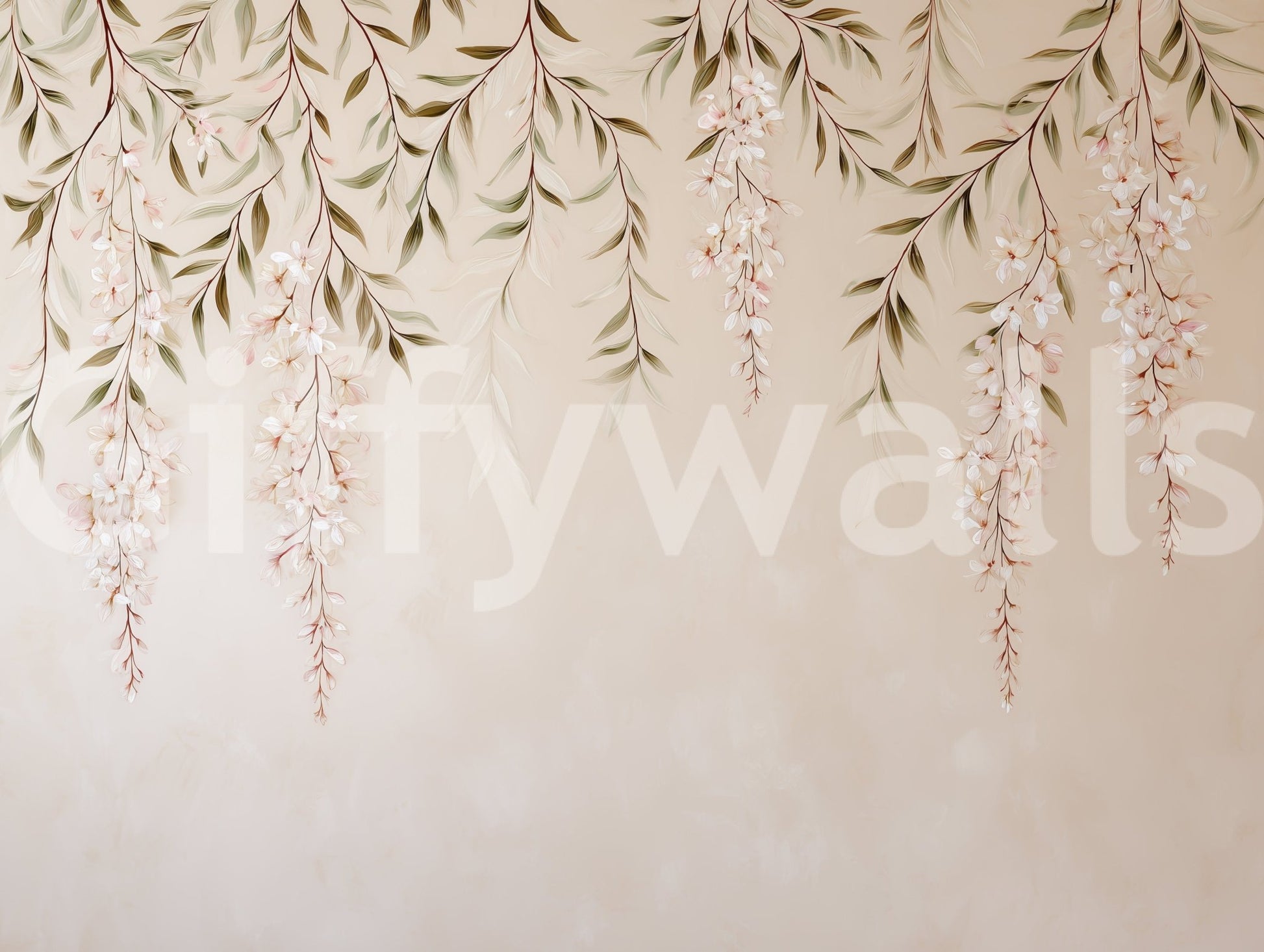 Captures the essence of blooming wisteria.
