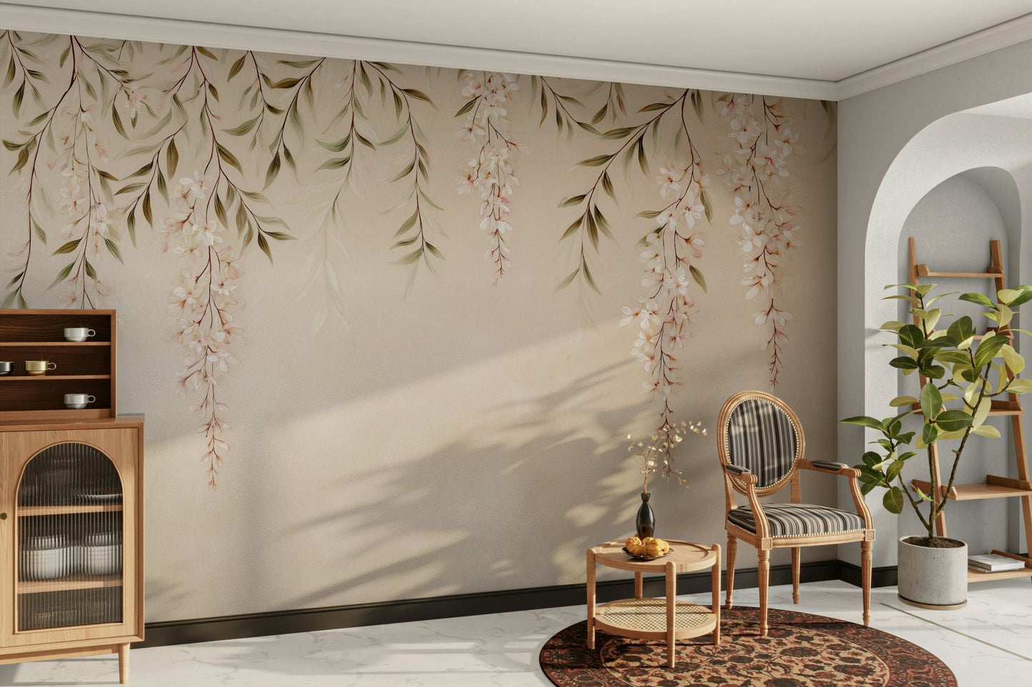 The mural covers a significant wall area.
