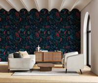 Scandinavian style forest Wonderforest Wallpaper mural for a kids room.