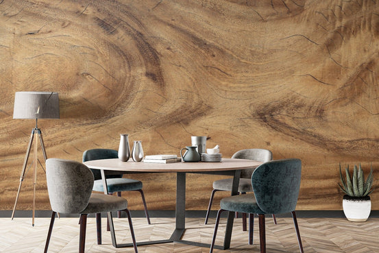 Realistic wood effect wallpaper mural with natural textures. wood-02