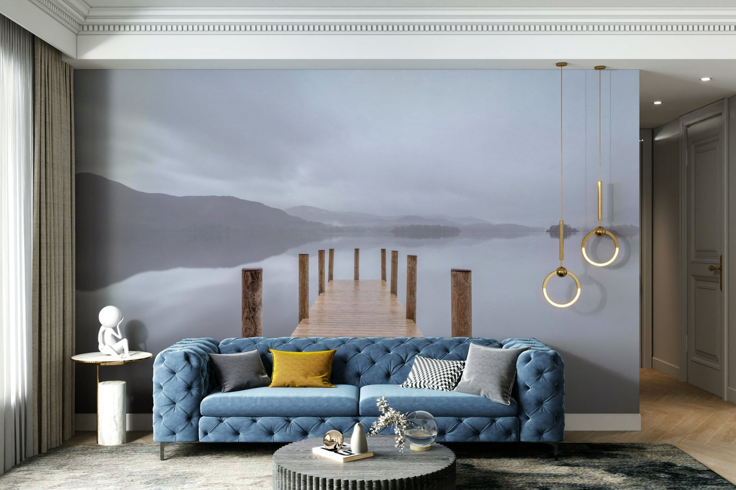 The mountains and hills are prominent in the background.

