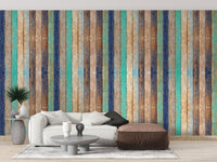 Wooden Planks Wallpaper Mural - Giffywalls wood-06