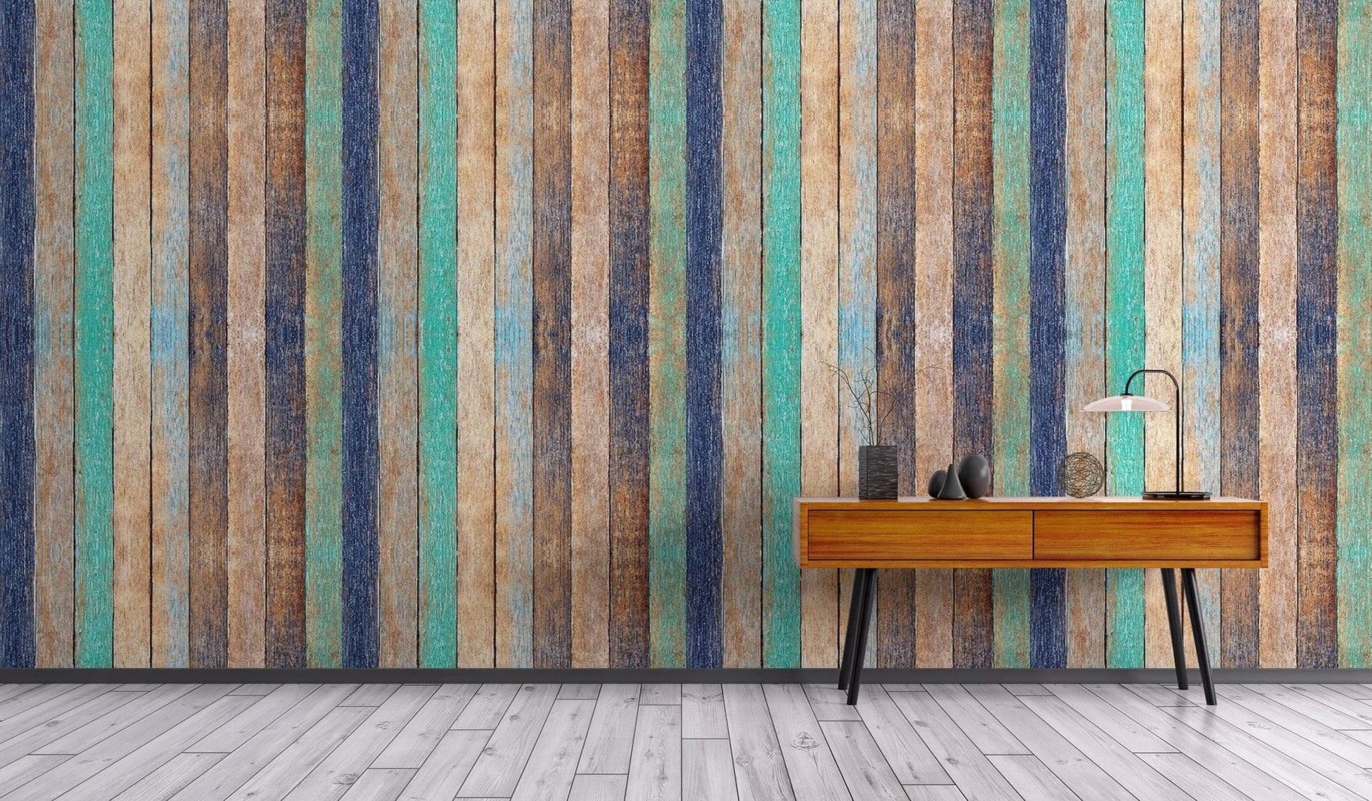 Rustic wooden planks wallpaper mural for walls wood-06
