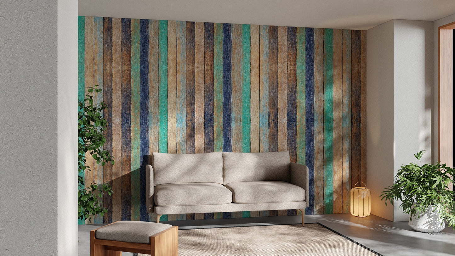 Wooden Planks Wallpaper Mural - Giffywalls wood-06