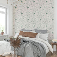 Neutral green animal mural GD692
