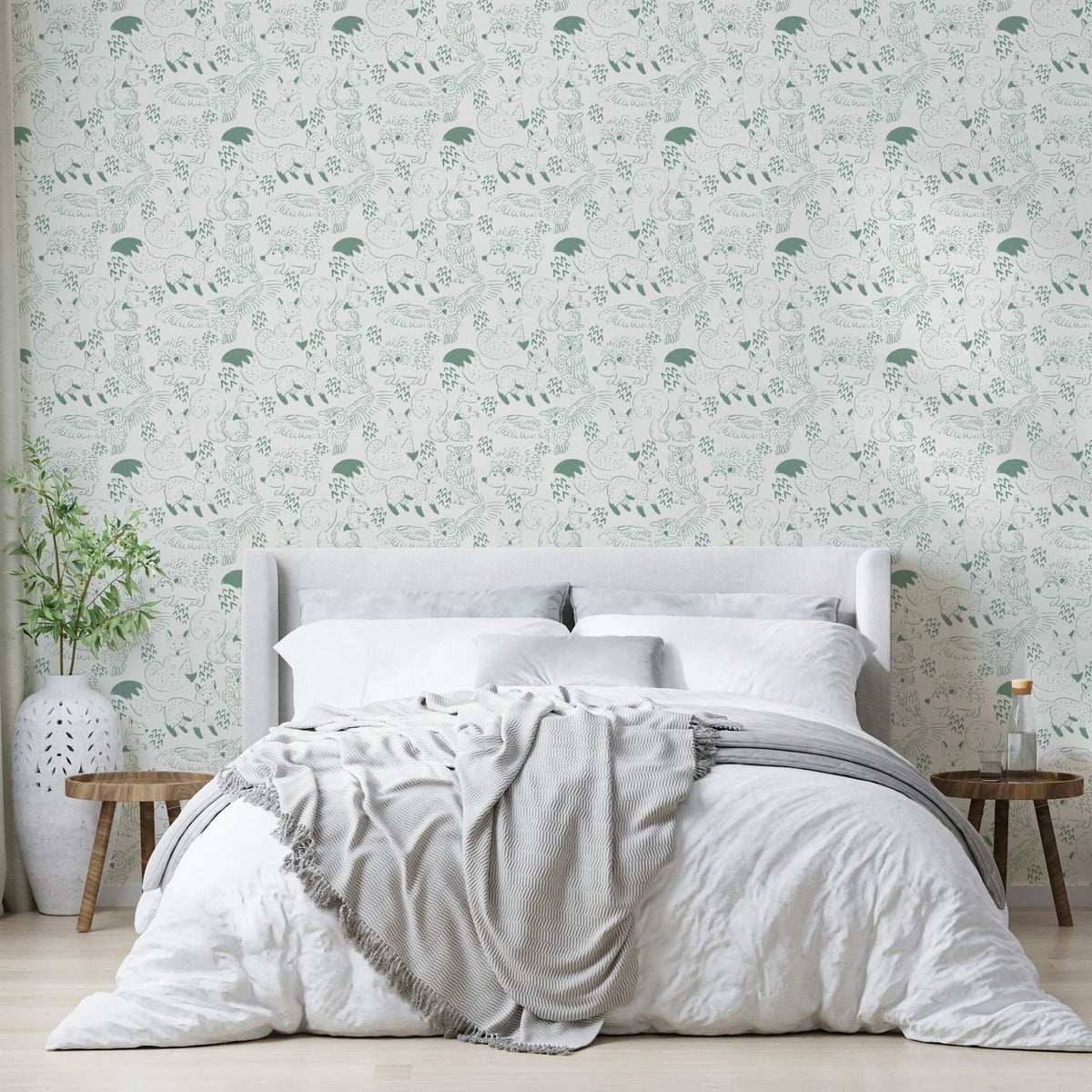 Minimalist forest wall mural GD692
