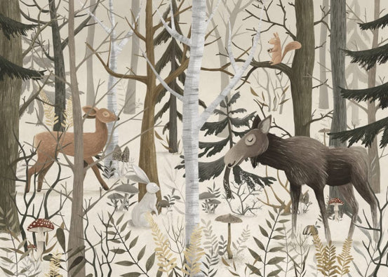 Woodland Creatures Wall Mural - Giffywalls, C38