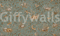 Unique natural aesthetic pattern Woodland Dreams Wall Mural in a sophisticated room.