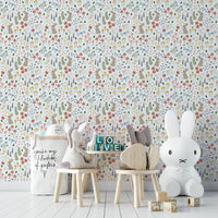 Botanical woodland kids wallpaper

