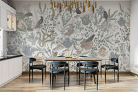 Beautiful woodland harmony mural for contemporary rooms C248