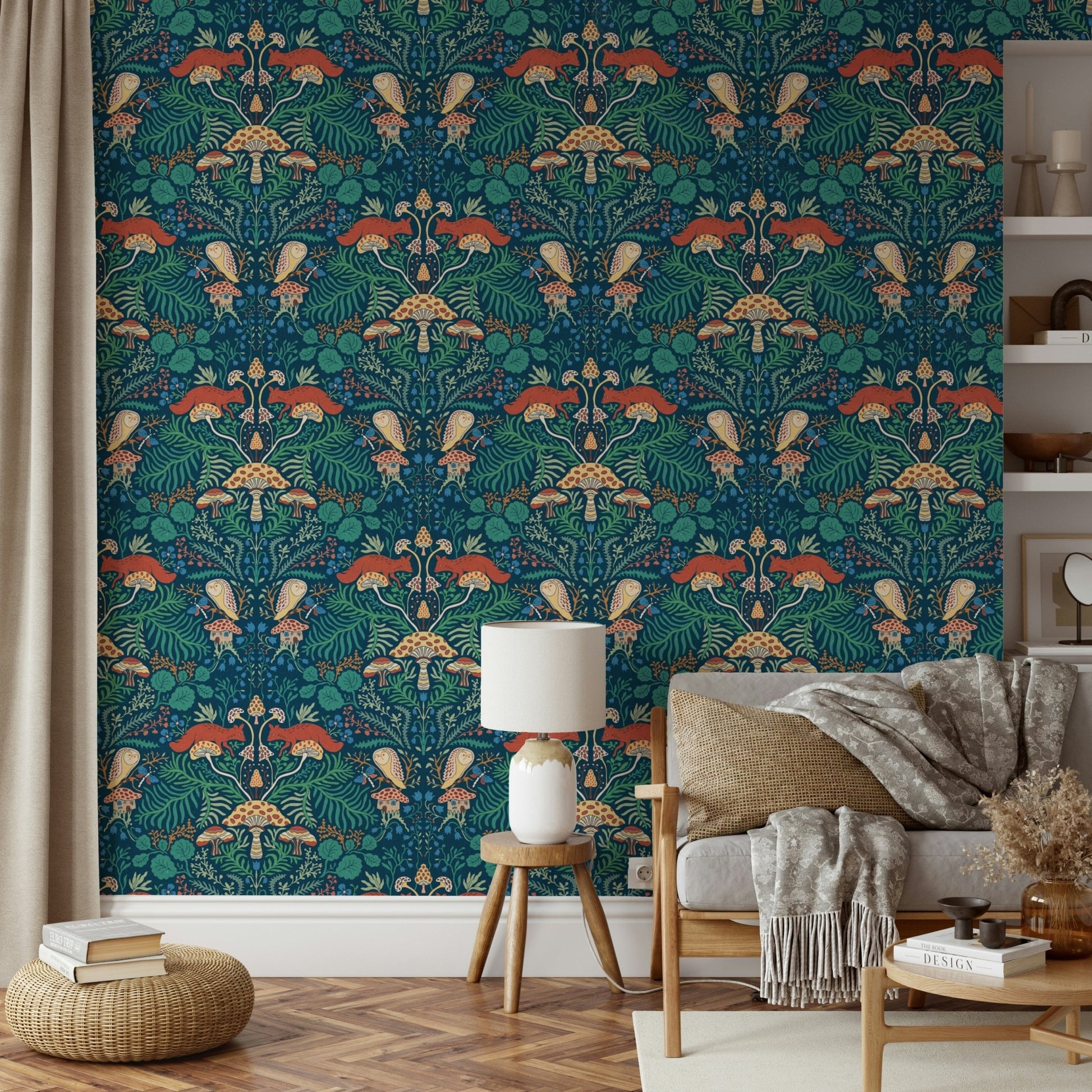 It gives a feeling of cozy comfort and inviting wonder.

