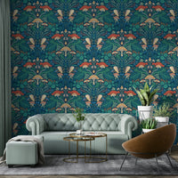 The design evokes the serene and magical atmosphere of a woodland.
