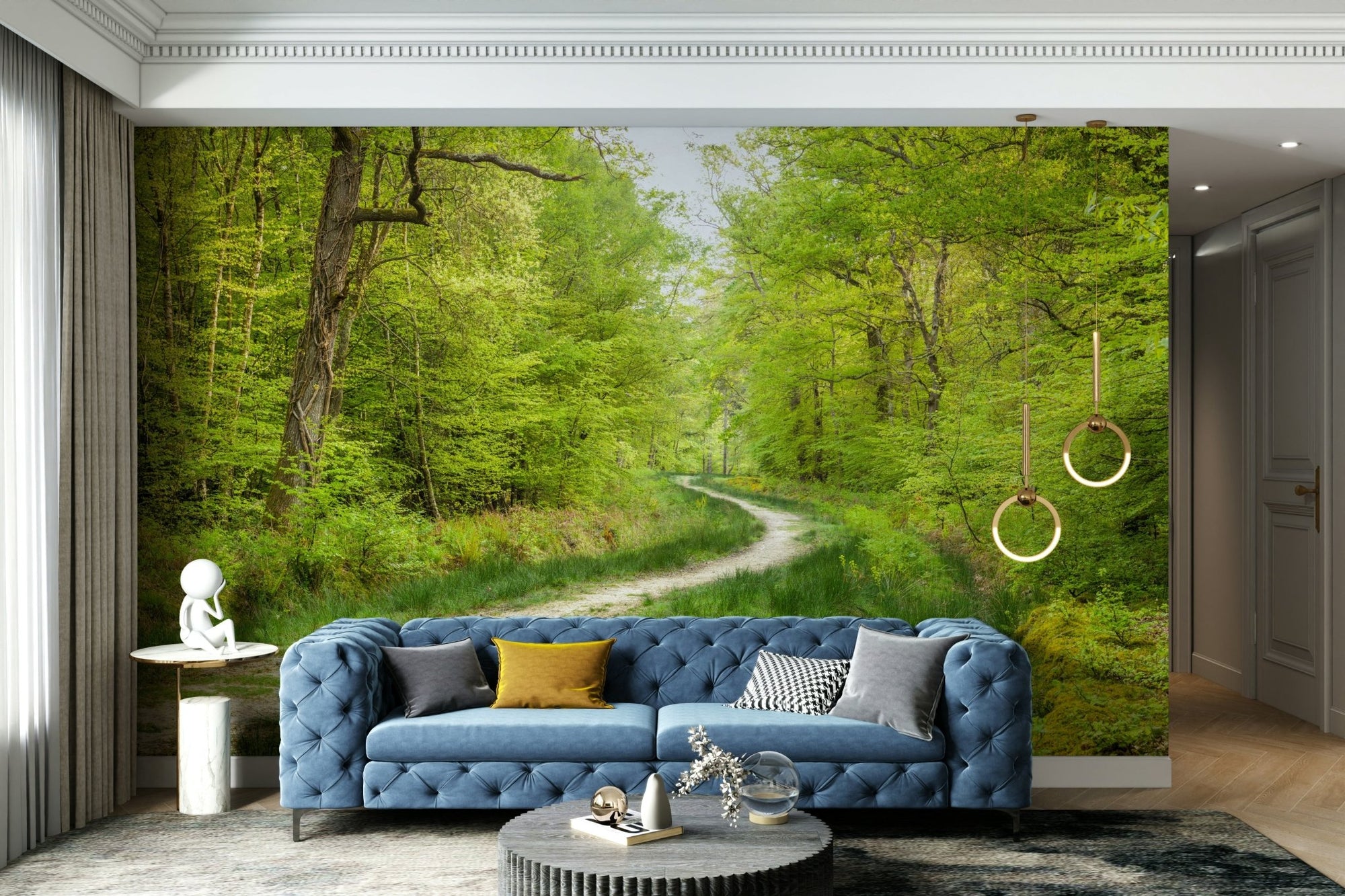 Woodland Wanderlust wall mural design, GD2018
